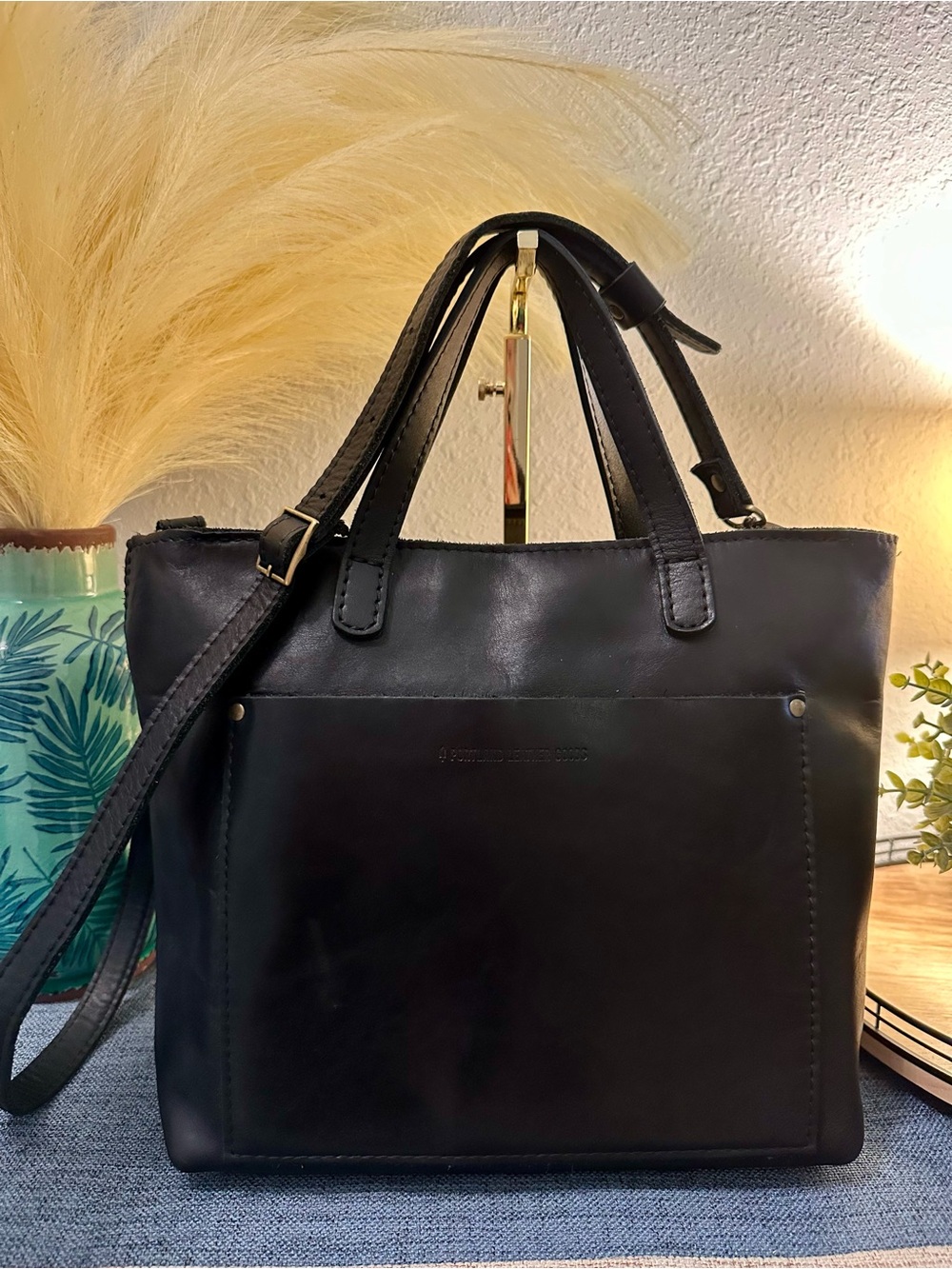 Portland Leather Medium CB in Smooth Black